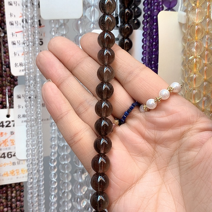 玛瑙/玉髓手串未镶嵌花****圆卡10