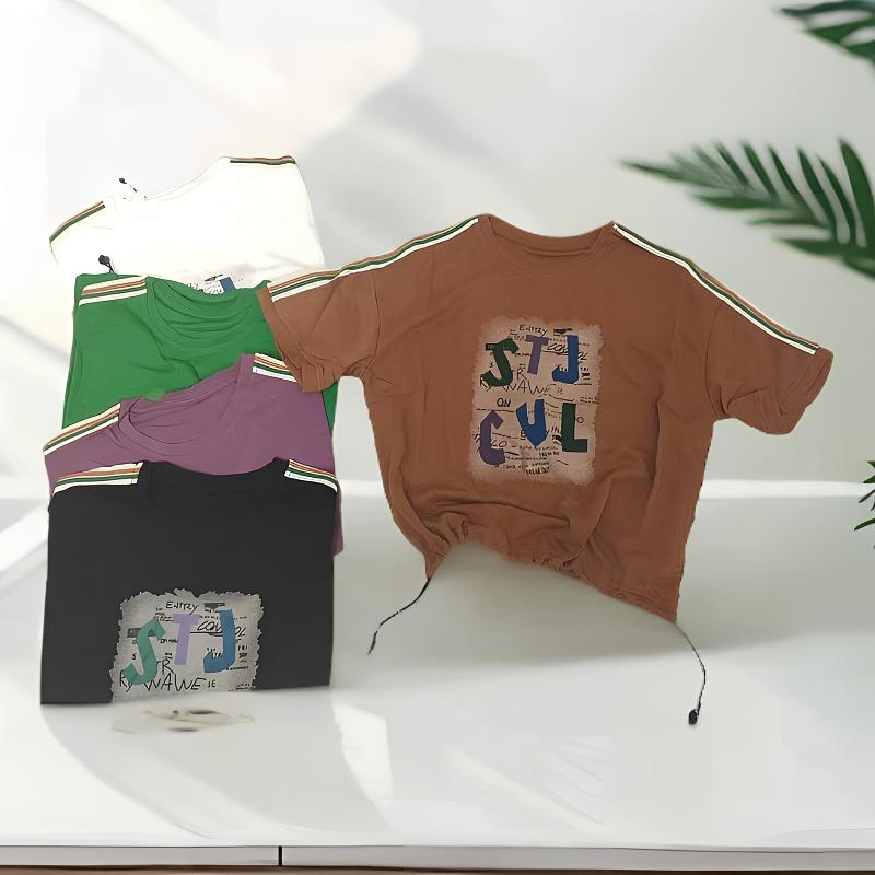 6257（飞儿同款）夏季薄款短袖t恤时尚休闲小众女装冰爽棉