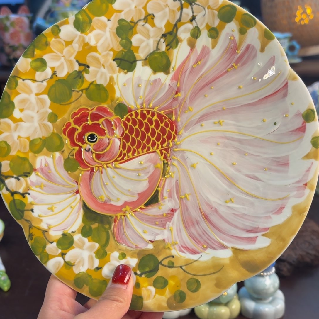 景德镇手绘高温釉下彩陶瓷茶具