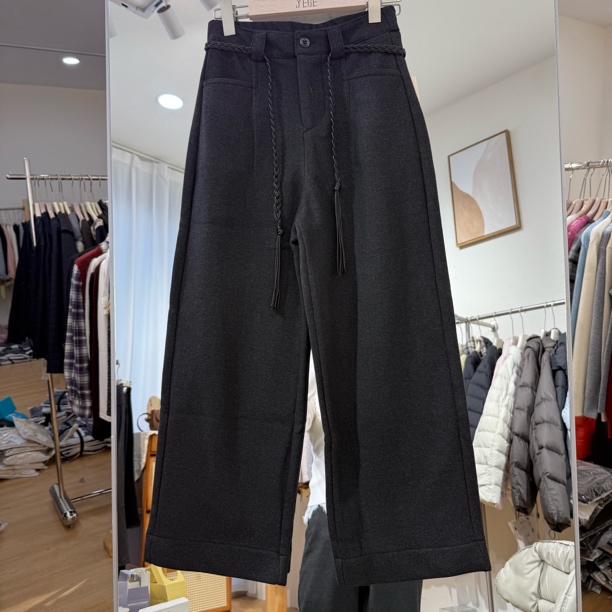 5327 加绒加厚直筒休闲裤