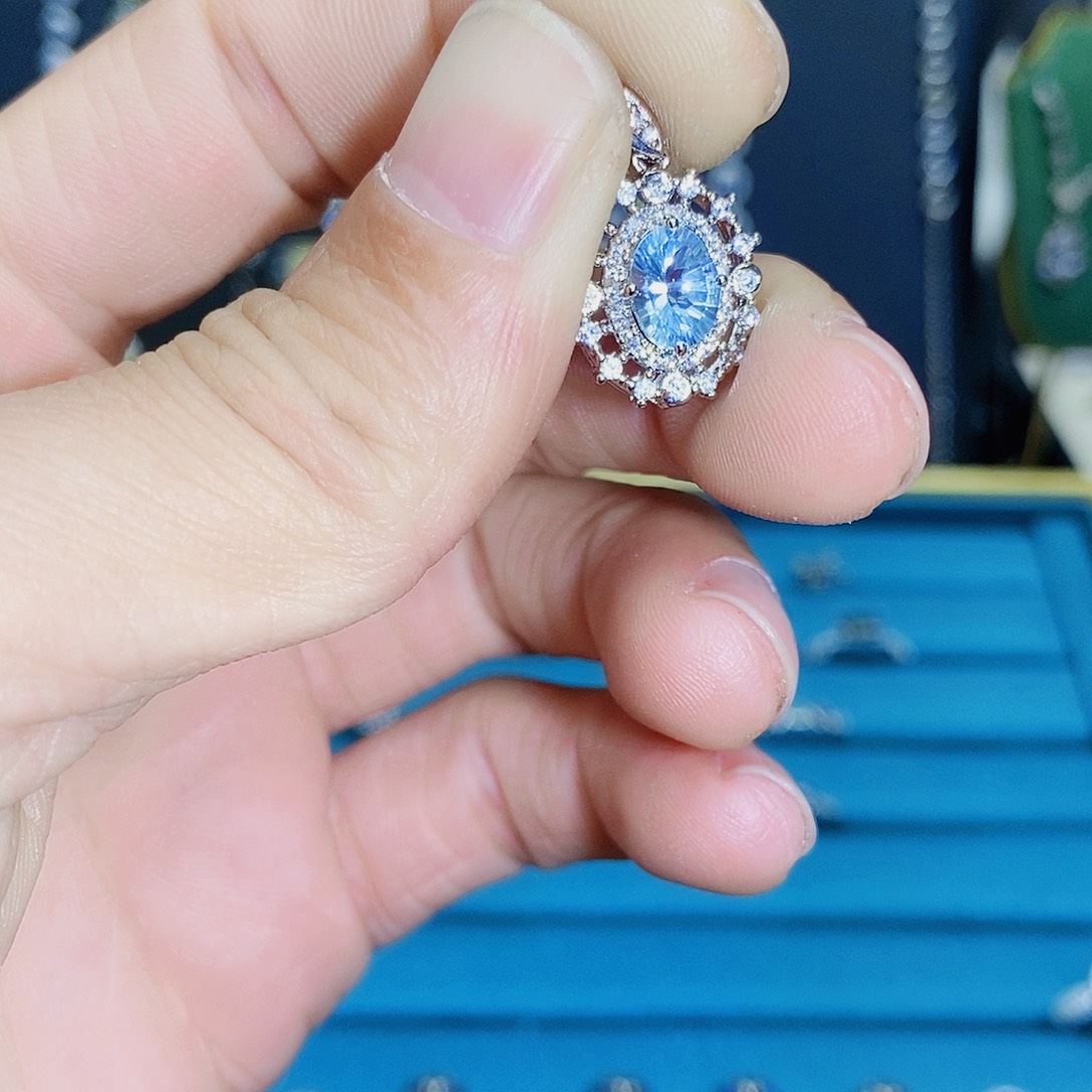 紫晶珠宝半成品银S925镶嵌