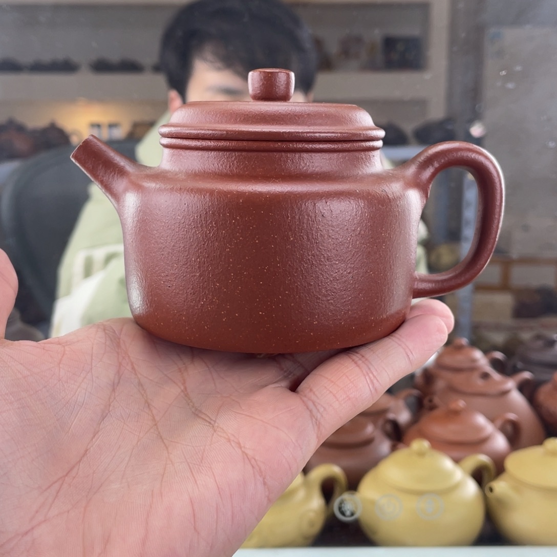 茶壶紫砂250cc红降坡茶壶