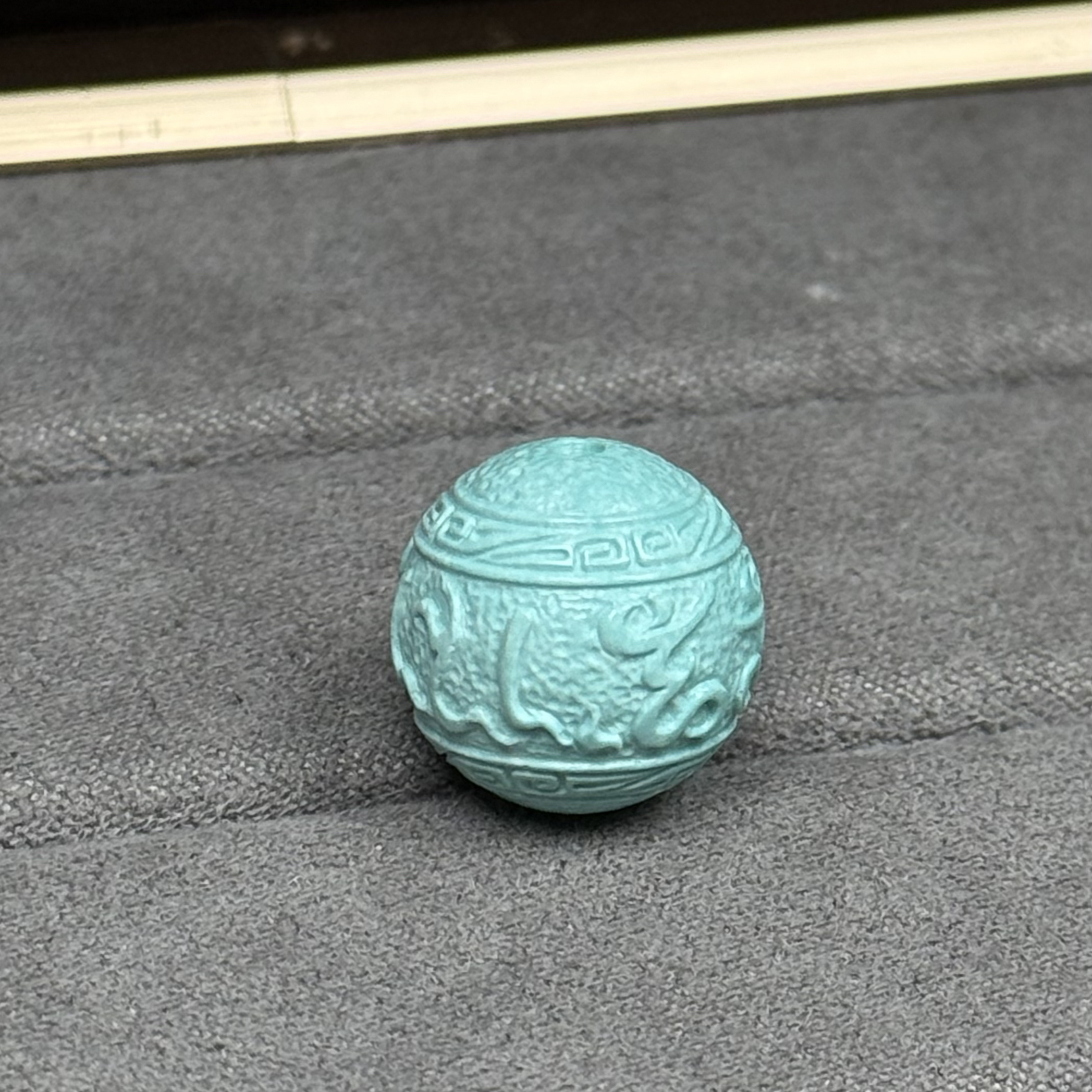 【伟伟鉴定】原矿绿松石 高瓷蓝 雕刻单珠 配饰14+时尚百搭饰品