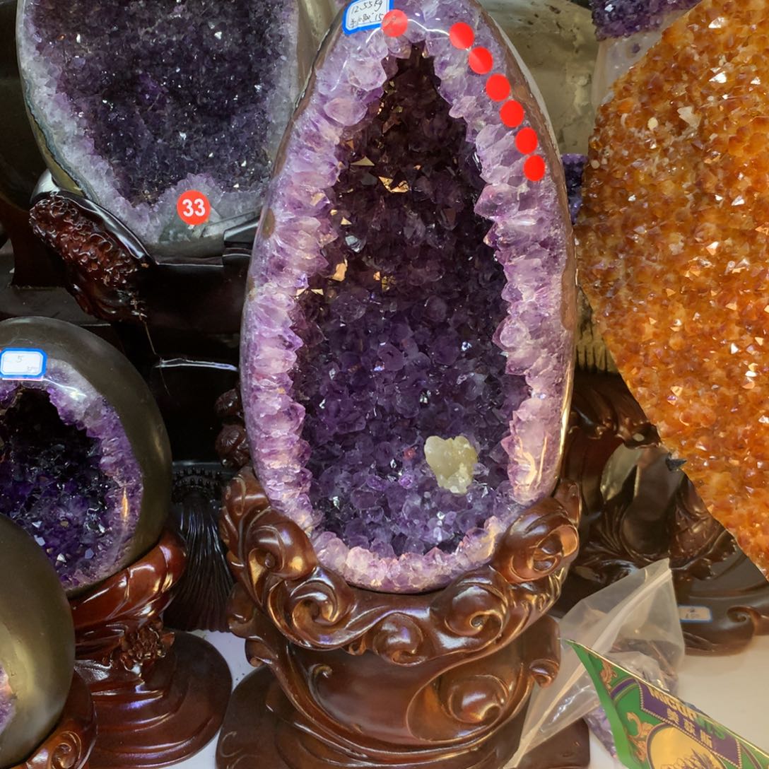 法***宝水晶未镶嵌大型摆件（非配饰）莹