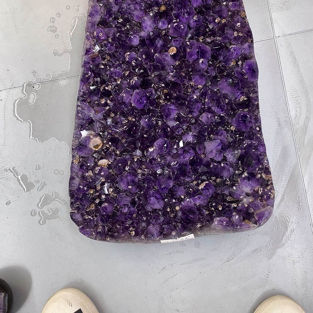 轻***描紫晶大型摆件（非配饰）未镶嵌