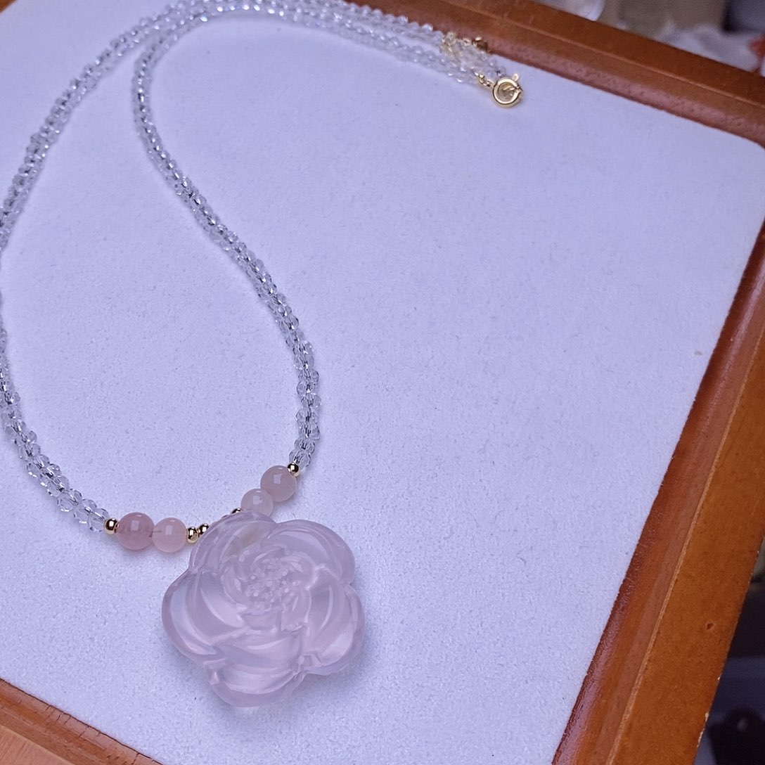 水晶颈饰未镶嵌一套