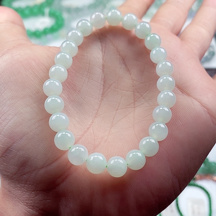 翡翠手链未镶嵌卡7.+