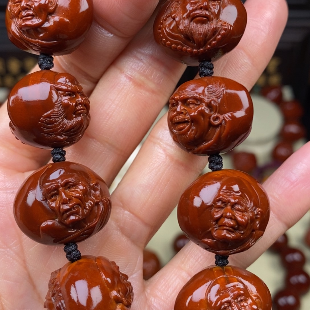 煜***垚吊坠橄榄核十八罗汉