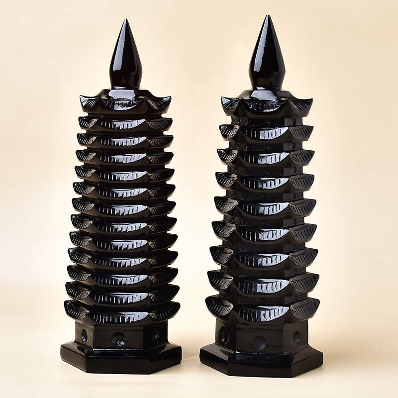 原石文昌塔摆件客厅玄关办公室书房摆设