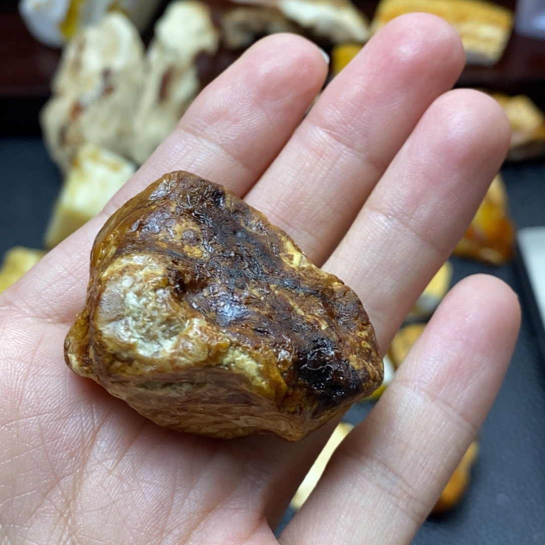 ᶜ***⁵未镶嵌定制琥珀蜜蜡