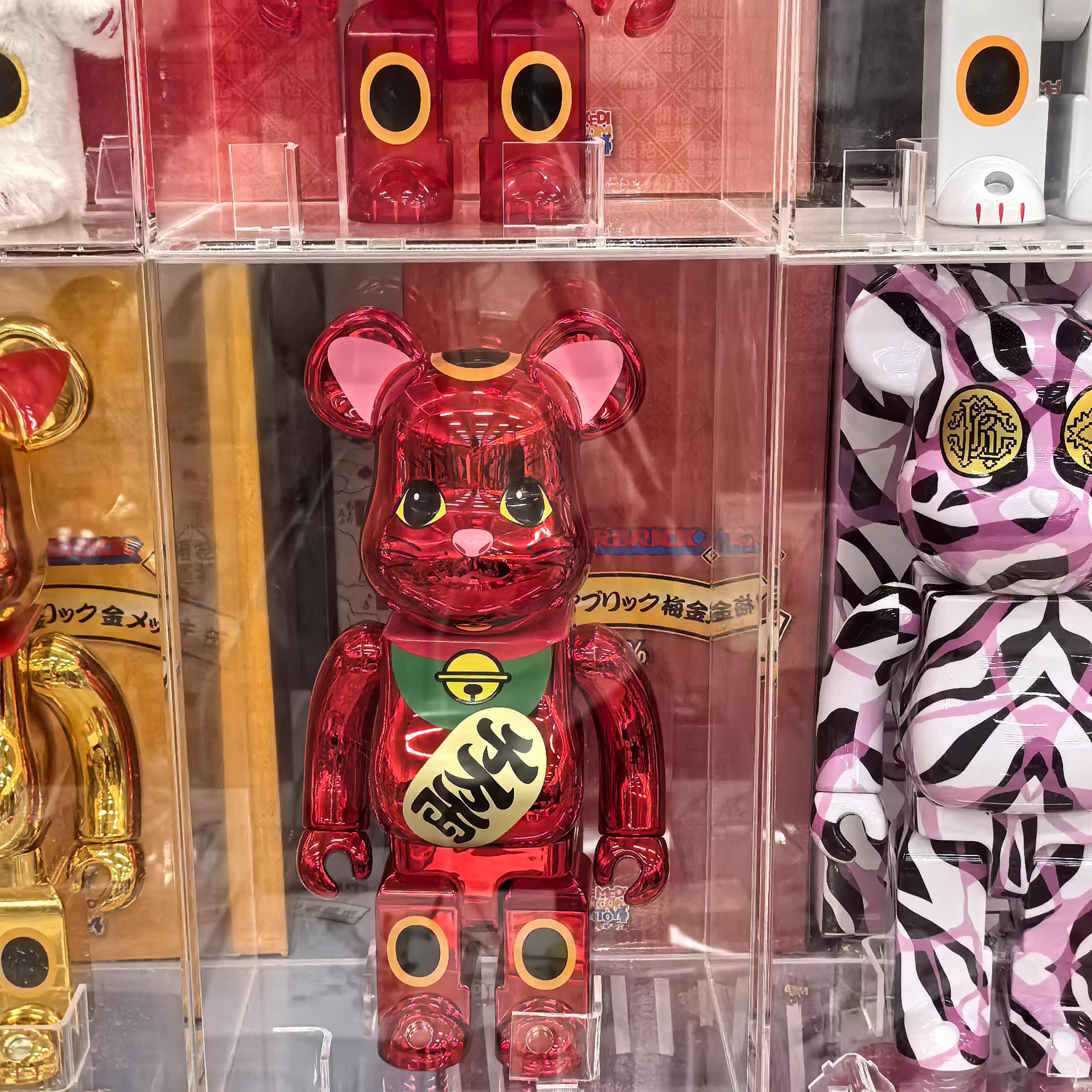 【小白】bearbrick积木熊 梅金千万两 400%