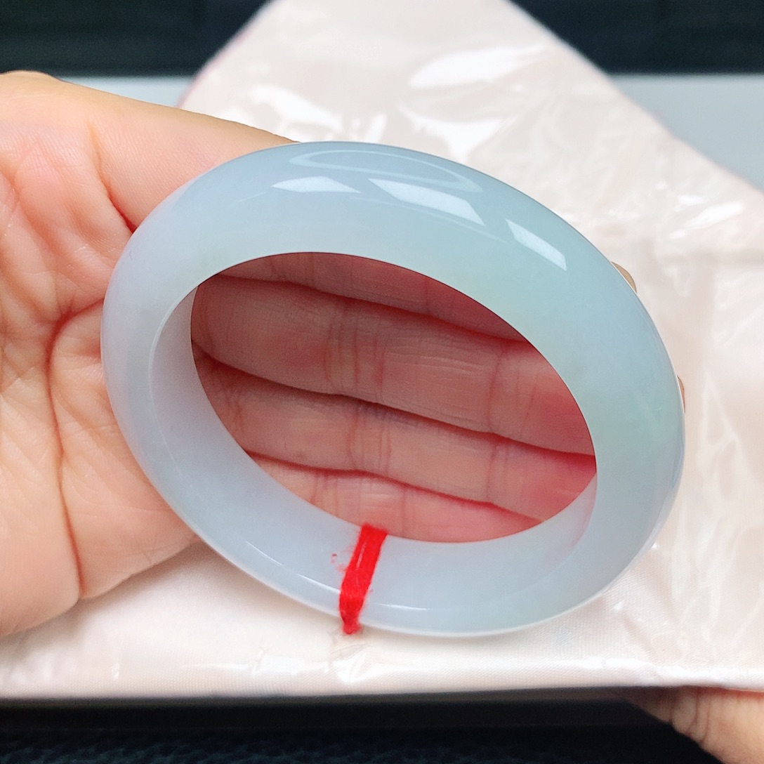 未镶嵌手镯翡翠冰胶月光17