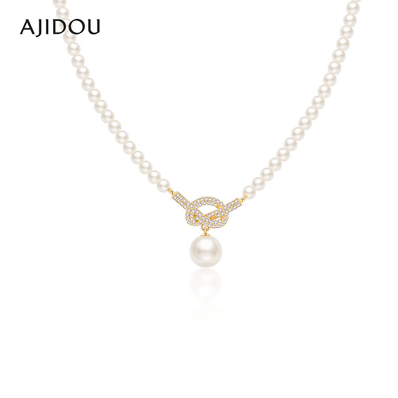 非金属锆石项链 非金属合成锆石吊坠 AJIDOU阿吉豆项链女