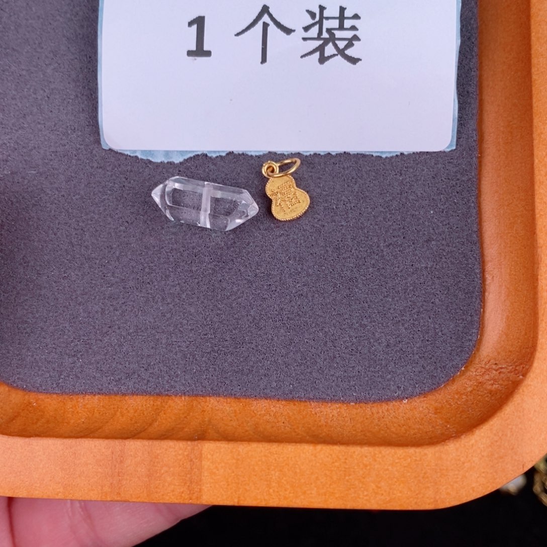 水晶珠宝半成品银S925镀金镶嵌