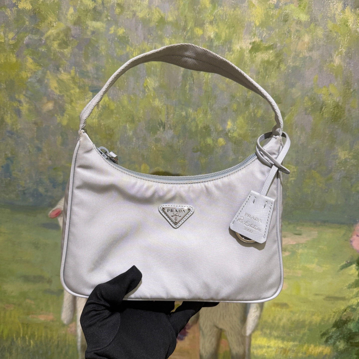 95新 Prada/普拉达  18711230/KIKIFIFI/hobo单肩包