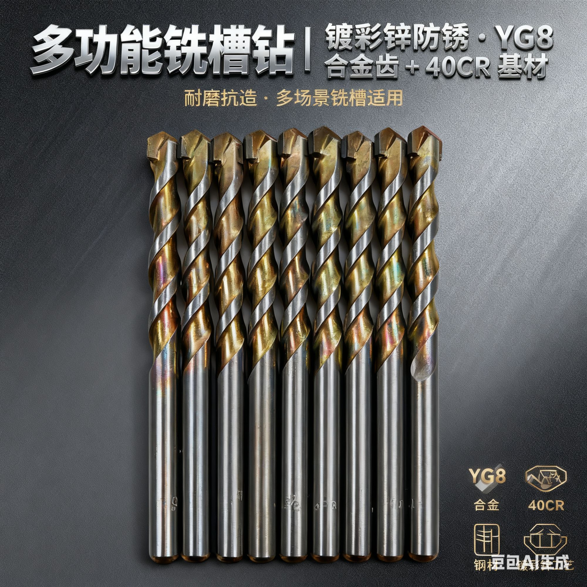 硬质合金水泥钻混泥土钻头墙壁锂电打孔砖头【TECH-CRAFT】