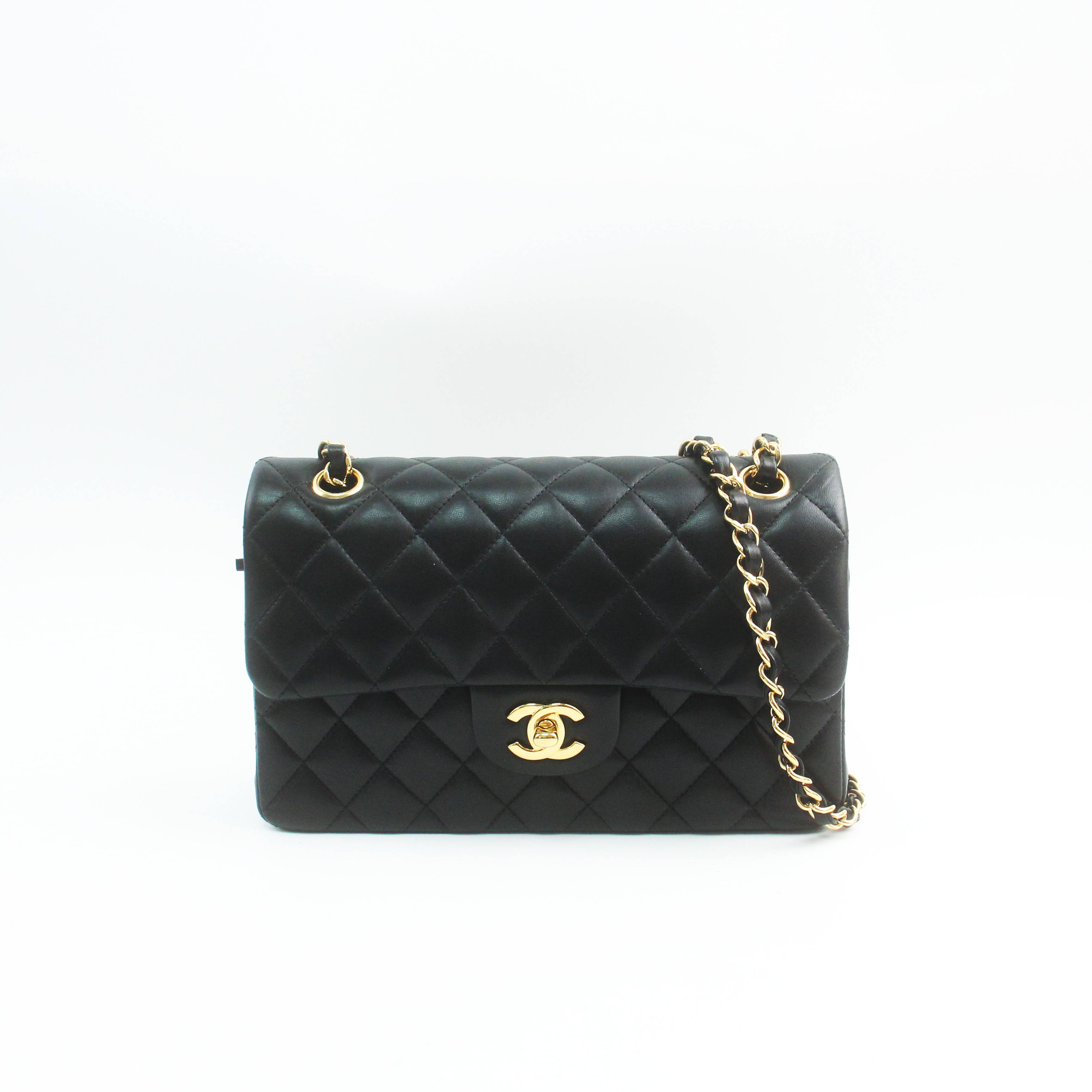95新 Chanel/香奈儿 78459B REV黑金CF23小号单肩斜挎包