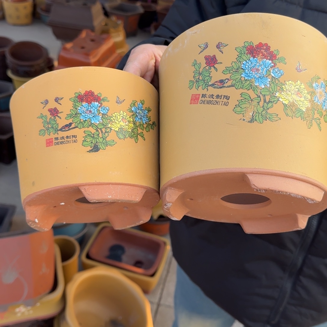 紫砂花盆瑕疵和不