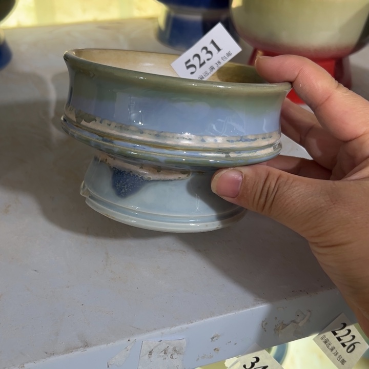 口10高7 手工花盆满30包邮