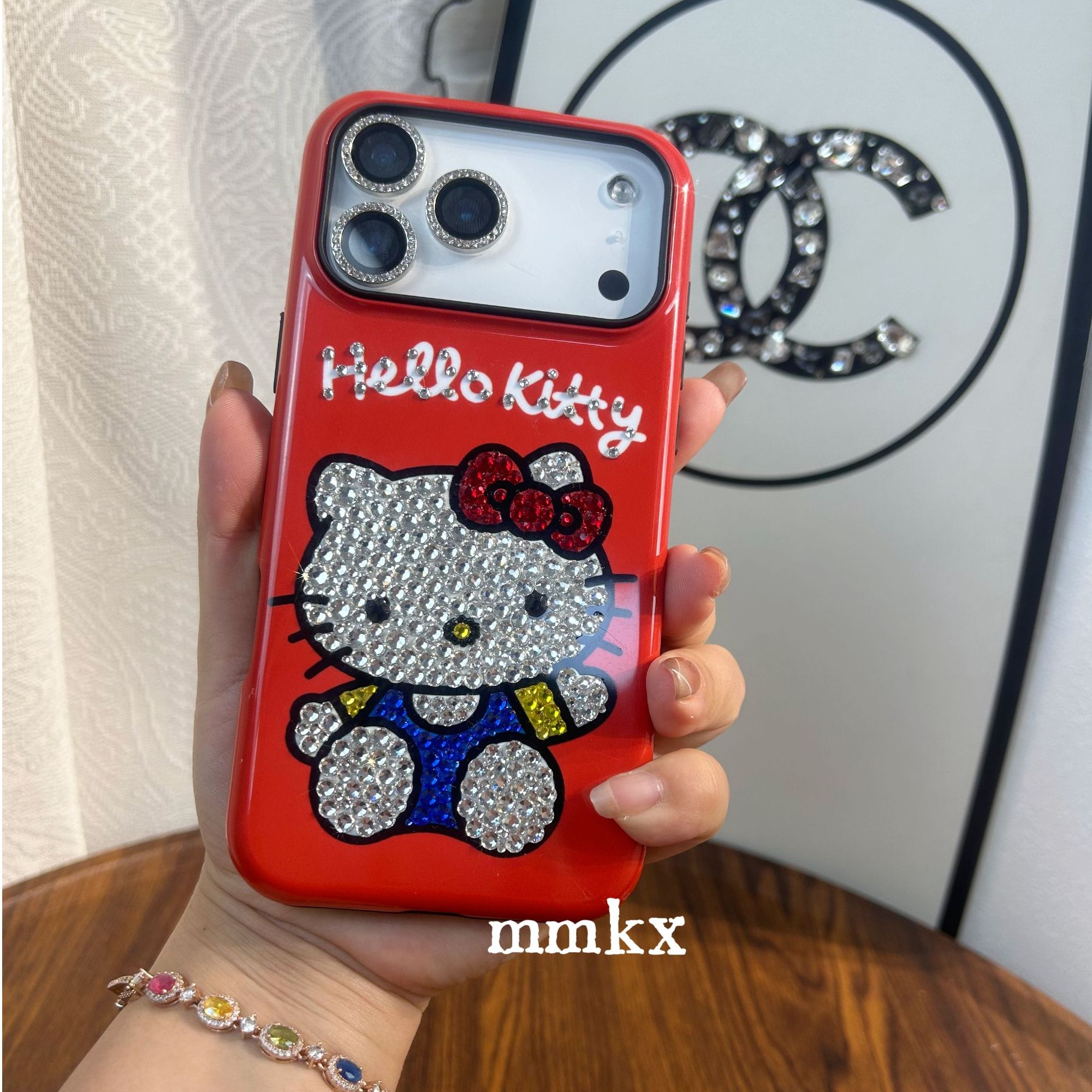 新年Kt红17promax水钻16pro贴钻可爱kt轻奢17手机卡通钻壳手机壳