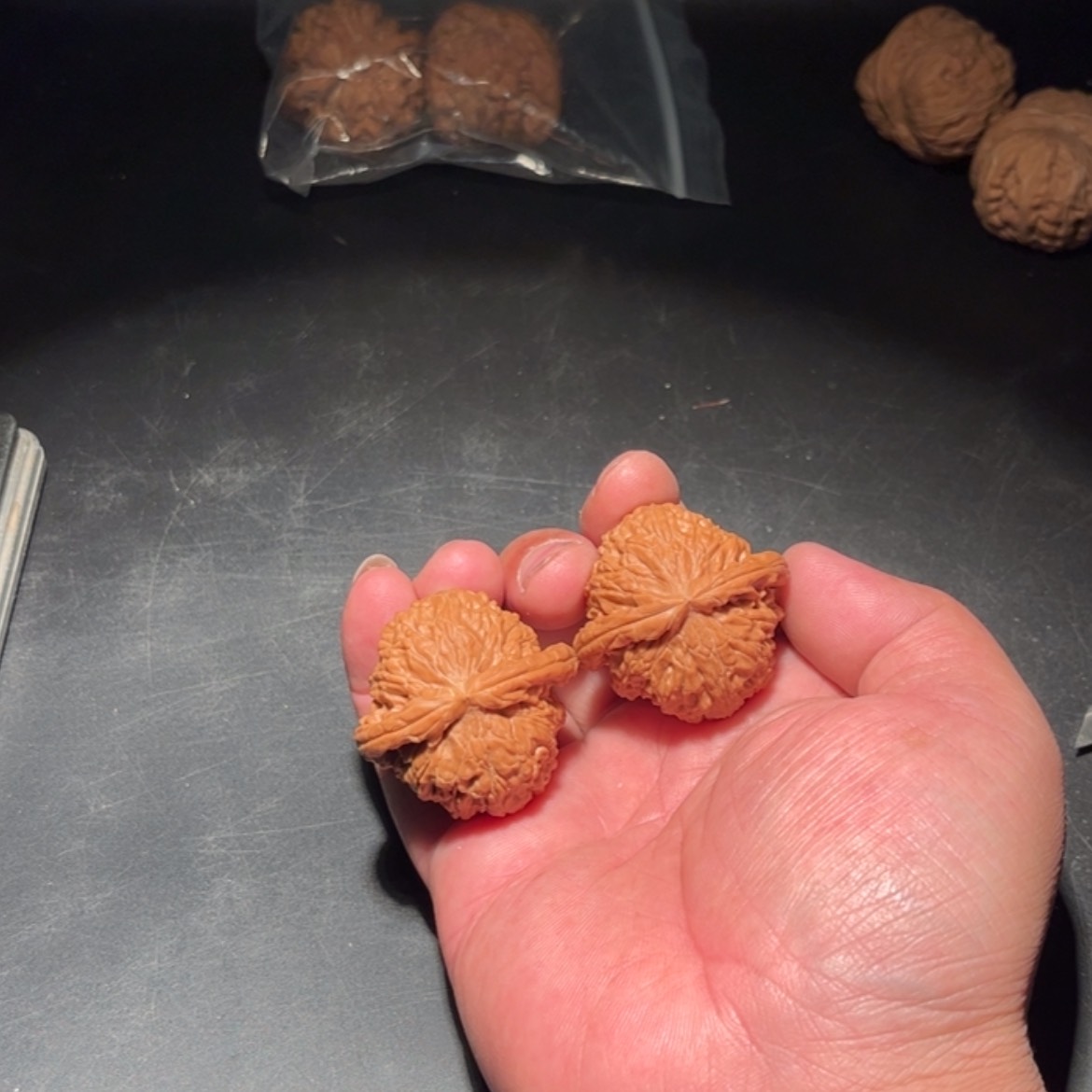 【闪购商品】铭*文玩核桃木制手把件