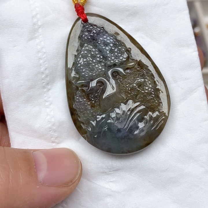 翡翠未镶嵌颈饰41号