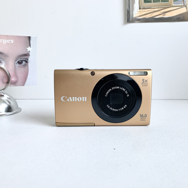 9新 Canon/佳能 a3400棕色 触摸屏1600万像素5倍变焦 人像冷白