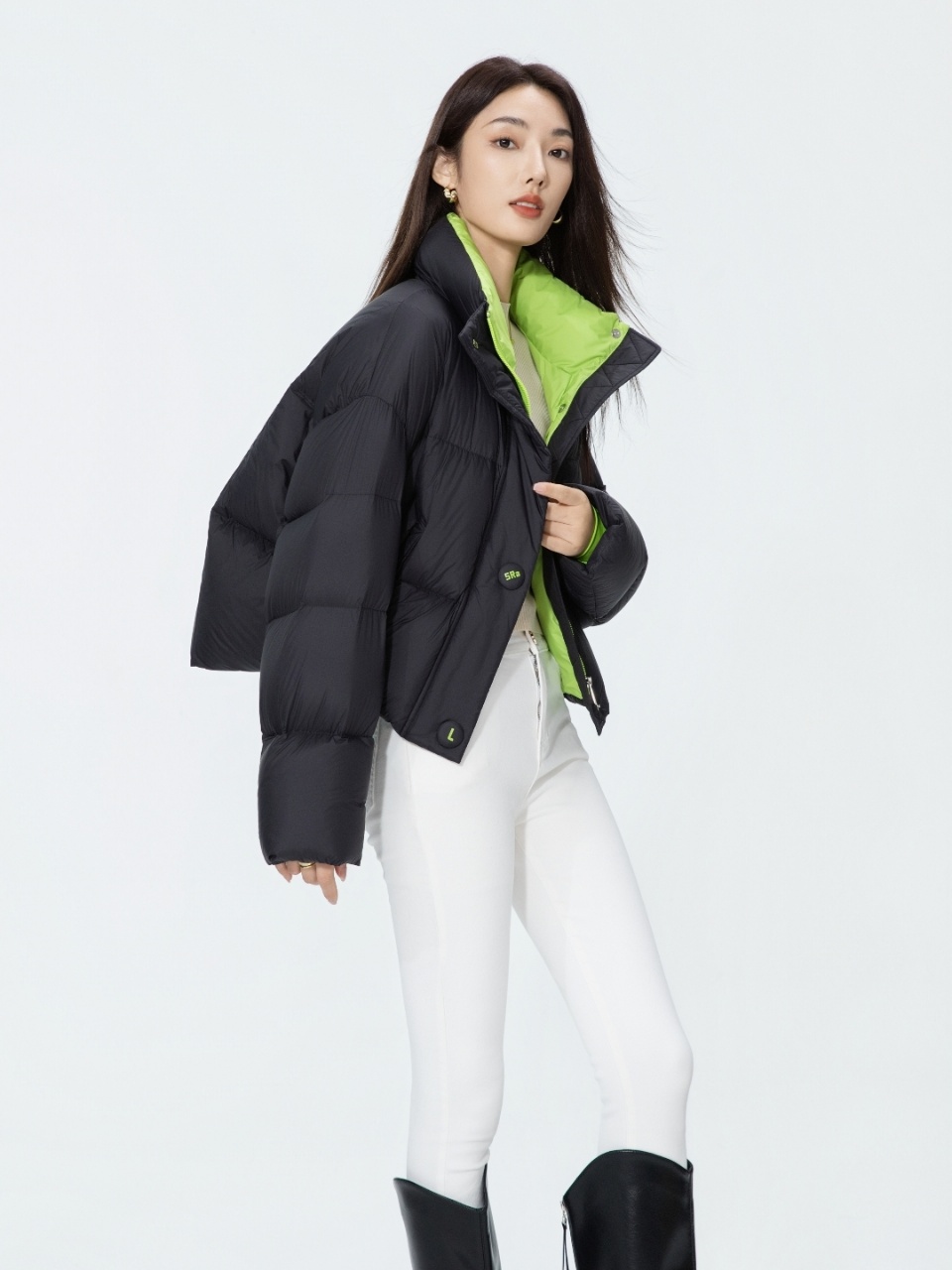 【小奶包】真90鸭绒短款面包服羽绒服保暖外套时尚百搭宽松型  9019