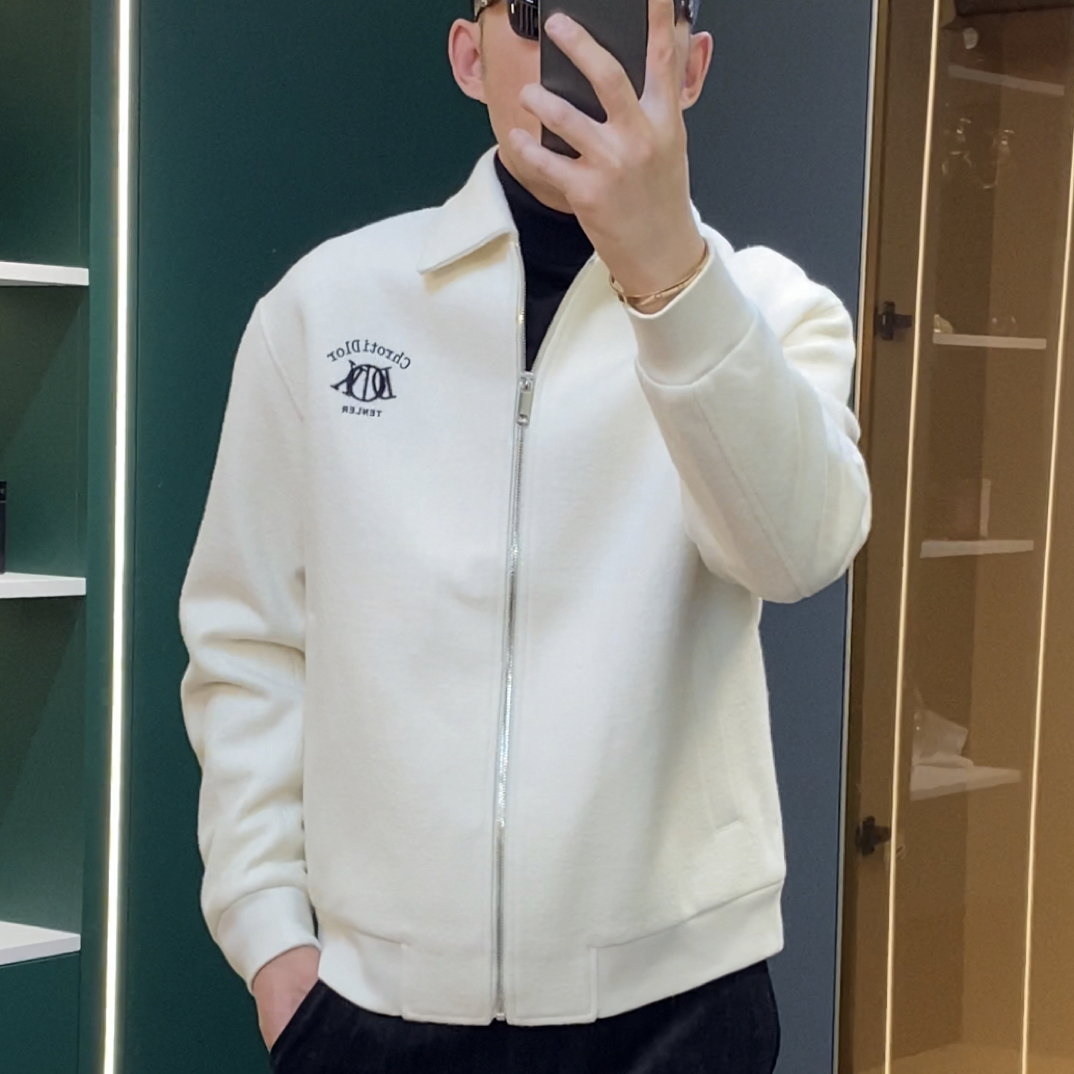 6560时尚潮款男士休闲秋冬简约净版纯色翻领净版夹克外套