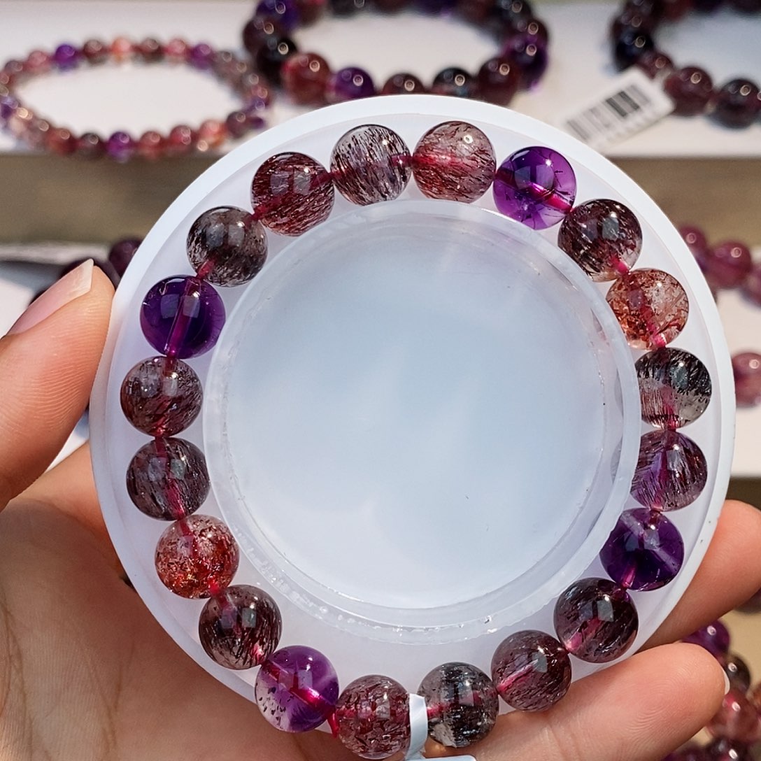 手链水晶未镶嵌黑加仑超七9+