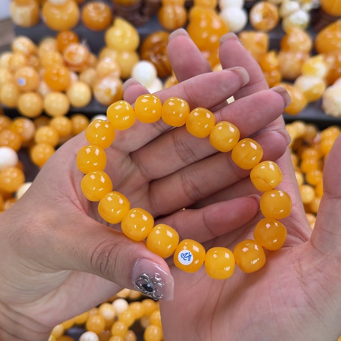 蜜蜡未镶嵌珠宝奇石同料13mm