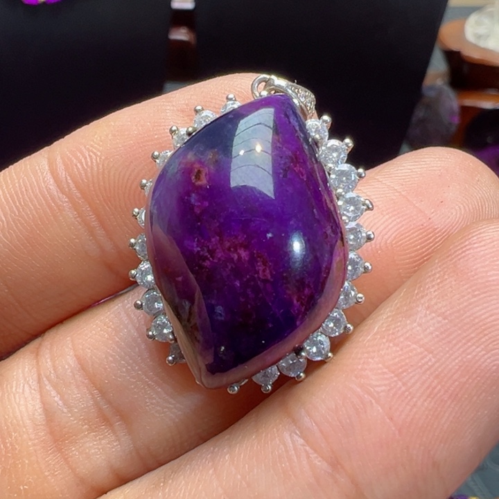 苏纪石（舒俱来）吊坠银S925镶嵌