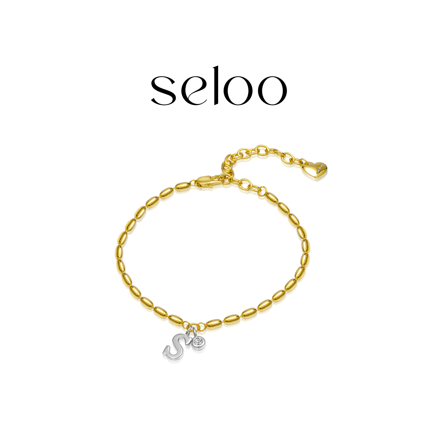 铜合金手链  Seloo【米珠撞色手链】韩国小众时尚饰品SE501S303