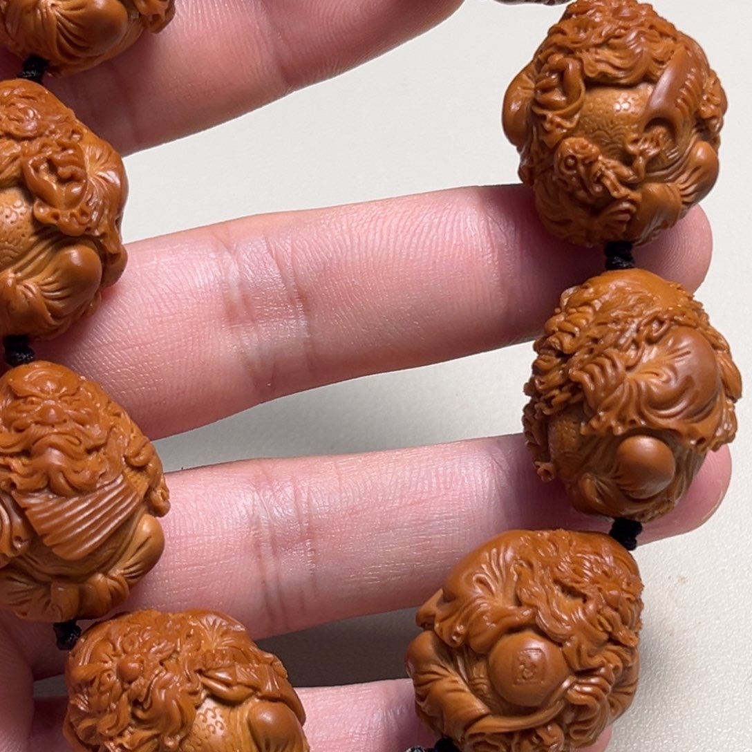 橄榄核吊坠侃整身钟馗