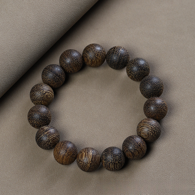 木质手链 白奇楠木质佛珠手链（无礼盒）0502