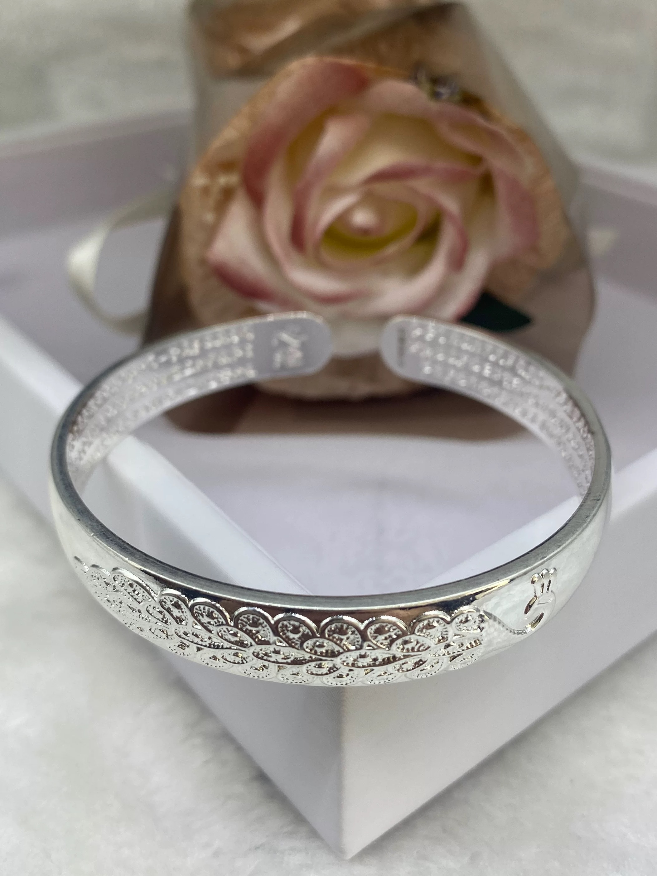 足银手镯 49号链接 【开口手镯】足银999.9 清库存带证书礼盒包装