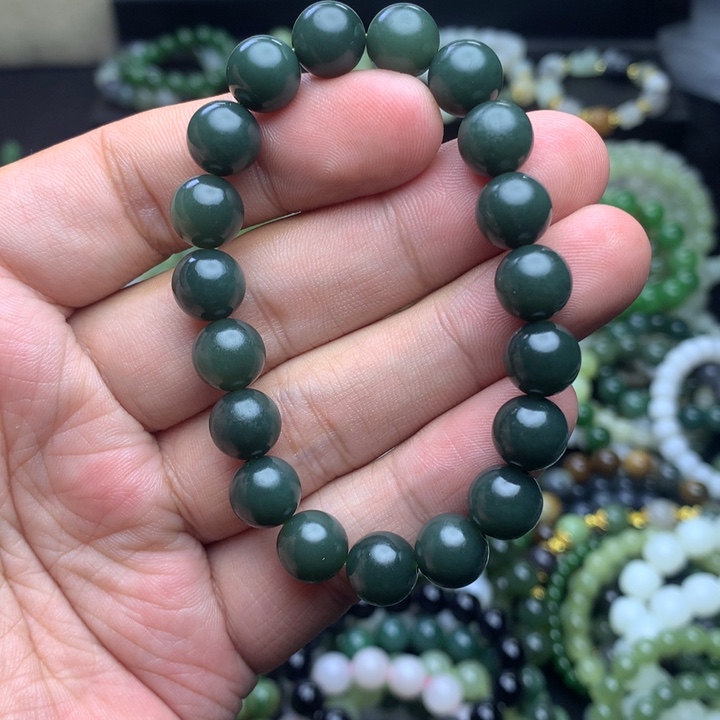 和田玉未镶嵌手串精品福利 新疆且末蓝