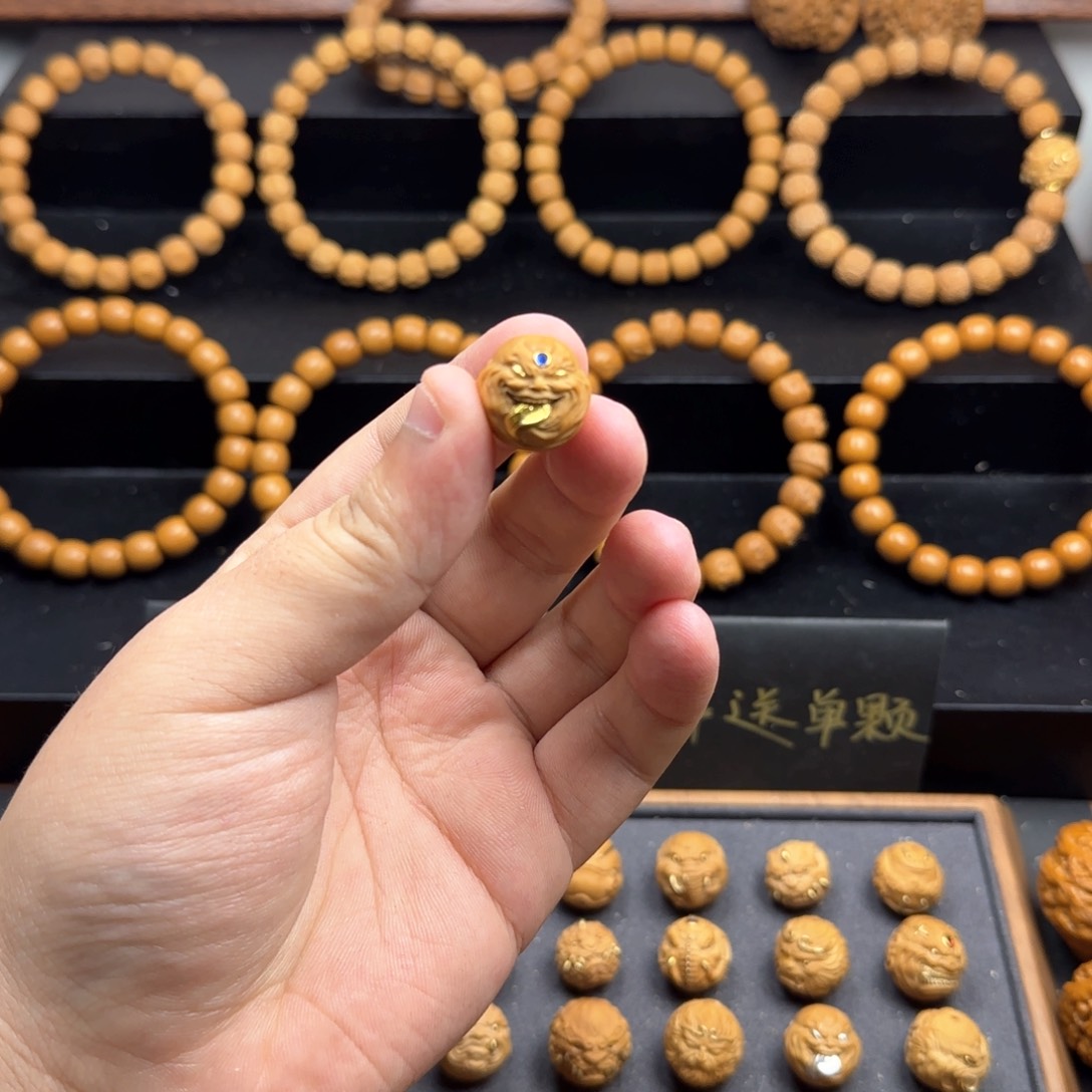 猴头核桃手串李*尘单颗