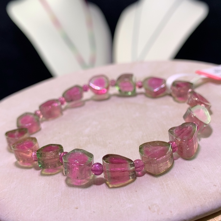 双色碧玺手链未镶嵌