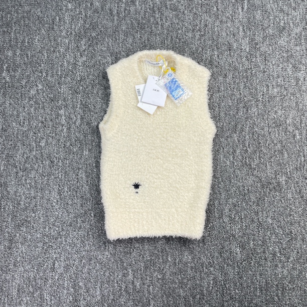 全新未使用 DIOR/迪奥 5223刺绣羊毛马甲/34码/全新带吊