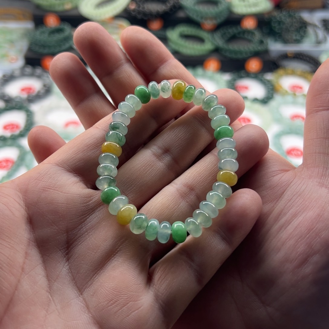 翡翠手链未镶嵌卡7