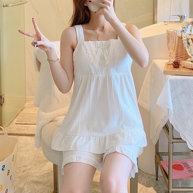 【半糖恋人】诱惑性感夏季连体睡裙套装公主风家居服套装8921