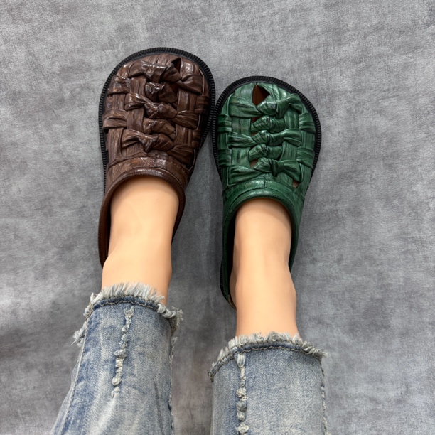 包头低跟民族平底民族风包头拖休闲鞋春夏凉拖6280-62