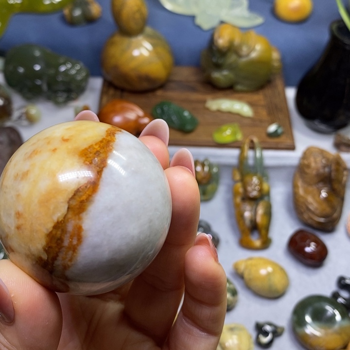 蛇纹石玉未镶嵌花玉4.7