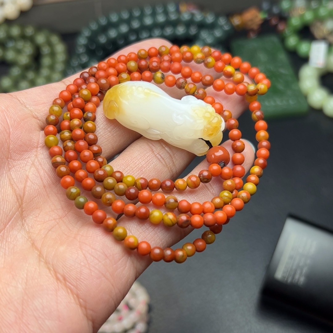 和田玉挂件未镶嵌丁*中一套