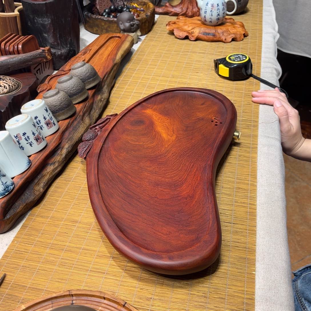 40号缅甸花梨木茶盘