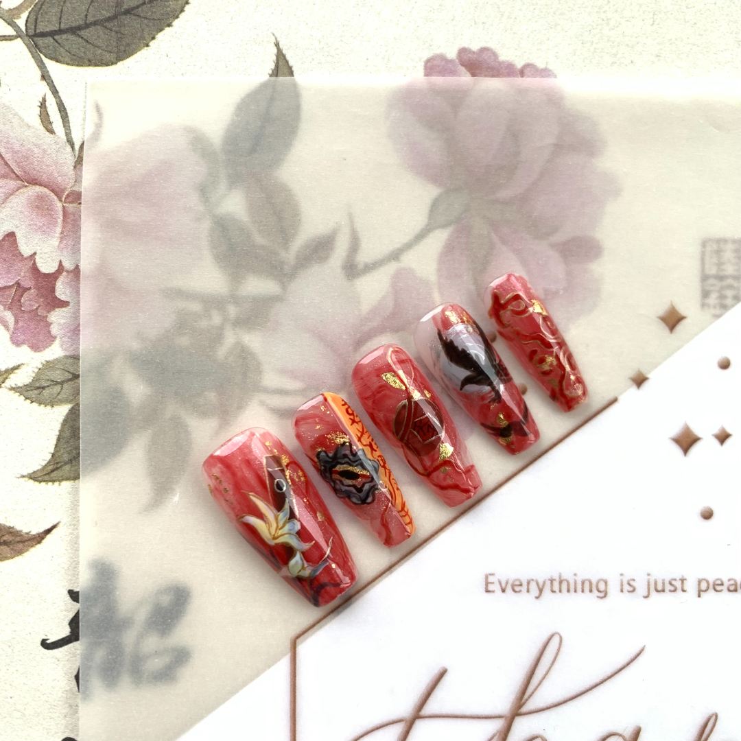 【魏.无羡】原创设计纯手绘国风显白超好看新款日常穿戴甲