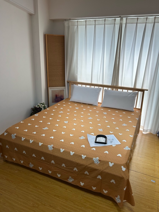 沐彩云棉双人床单250*250微瑕～萌趣米奇Y032