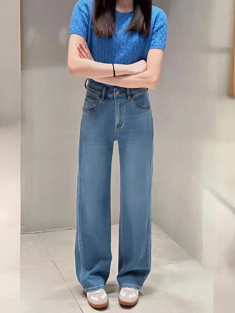 SU【220A-1】代96 愫心 MWMA百搭裤王四面弹窄版直筒牛仔裤~