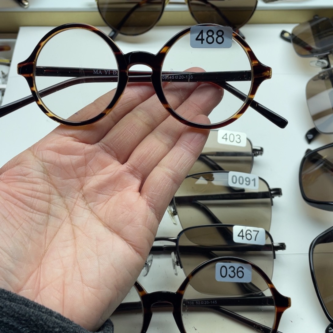 茶水晶复古圆 488